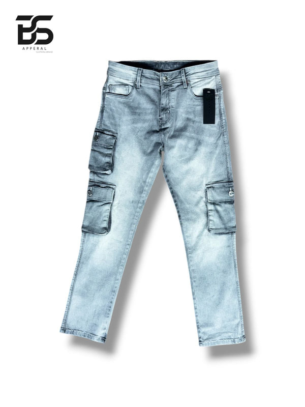 Denim Cargo Jeans